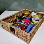 Water hyacinth Tray on Cane Frame