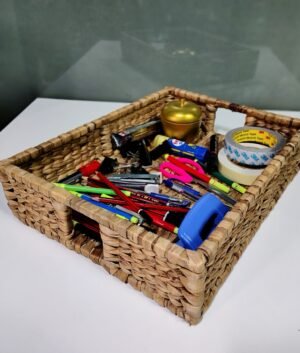 Water hyacinth Tray on Cane Frame