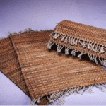 Water hyacinth dinning mat set with runner