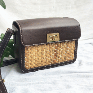 Box Sling Bag-Truffle